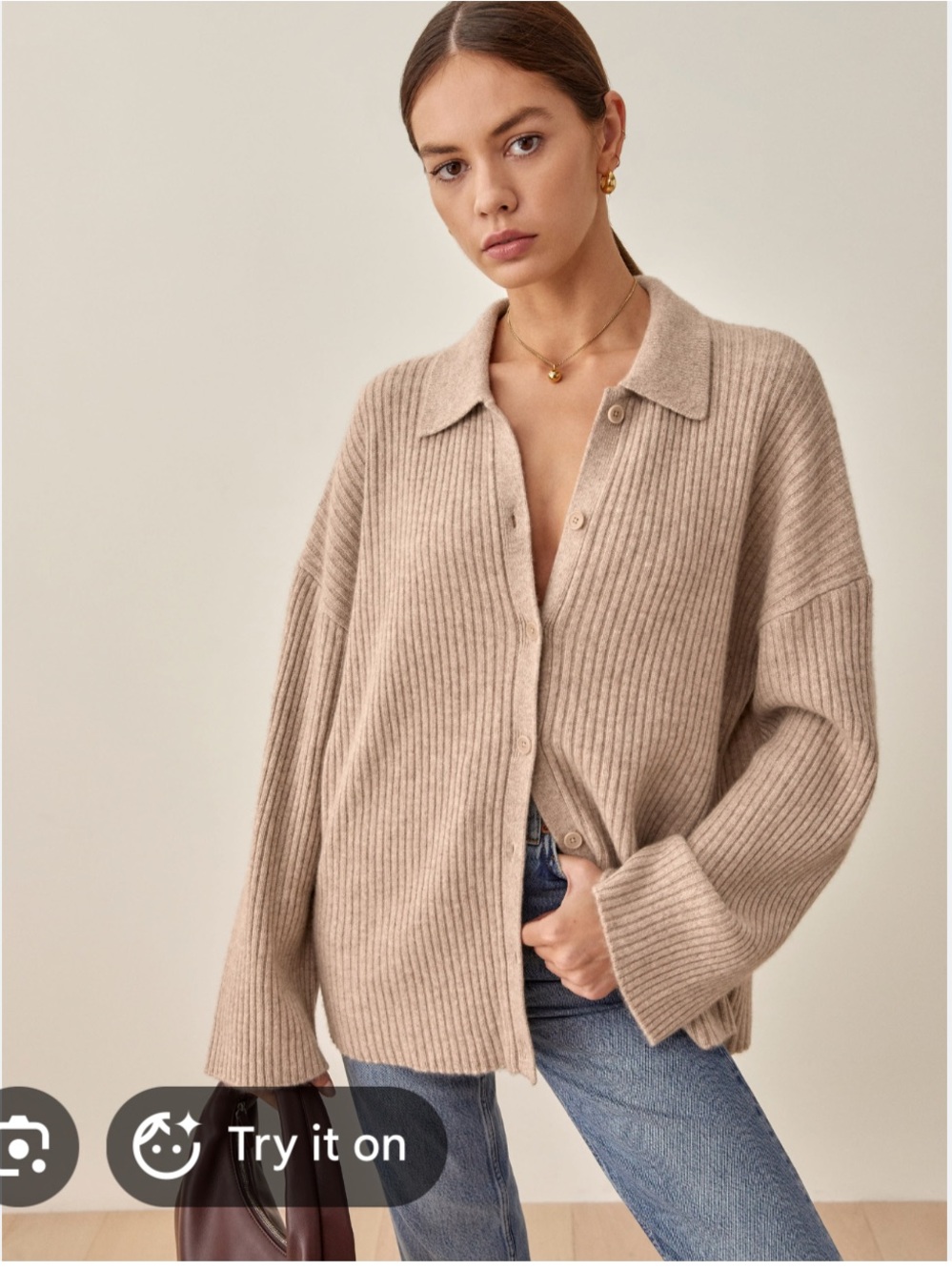 Fantino Cashmere Collared Cardigan